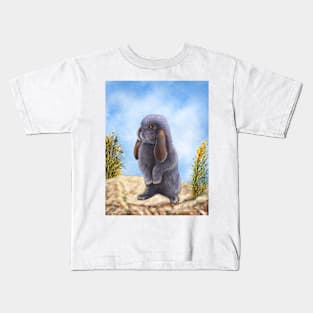 The little gray rabbit Kids T-Shirt